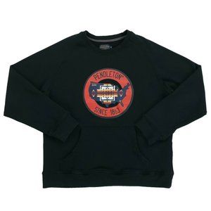 Men's Pendleton Aztec Southwestern USA America Sweatshirt Size Medium Black